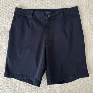 American Apparel Men's Navy Chino Flat Front Shorts Size 30 Made in USA
